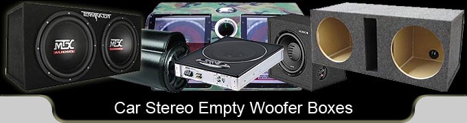 Empty Woofer Boxes Car Stereo Audio Woofer Enclosures
