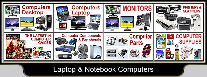 Desktop Computers, Laptop/Notebook Computers, Computer Monitors, Printers/Scanners, Computer Games, Computer Components, Computer & Printer Supplies