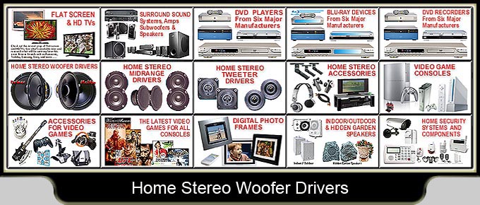 home stereo woofer drivers